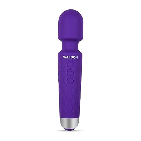 Dr. Odin Handheld Full Body Wand Massager for Pain Relief, Waterproof Massager for Women & Men with 20 Vibration Patterns, Vibrator (Purple, 1 Year Warranty)