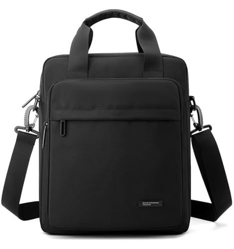 zhongningyifeng A4 Nylon Messenger Bag Men Shoulder Bag Black Cas...