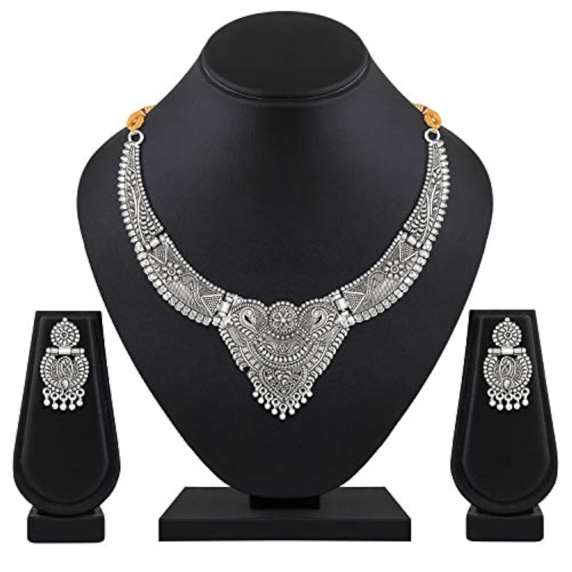 Oxidised Traditional Necklace Set