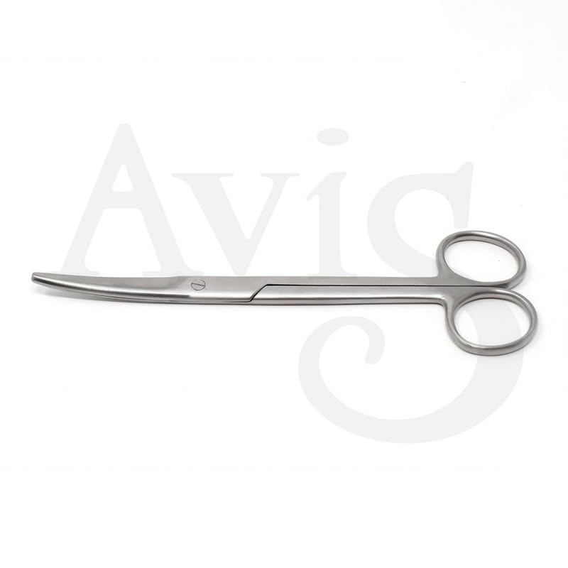 AVIS Mayo Scissors Curved - Premium Stainless Steel Grade 410 Surgical Scissors for Cutting Tissues and Sutures in Medical, Dental, and Veterinary Procedures (6.5") 4