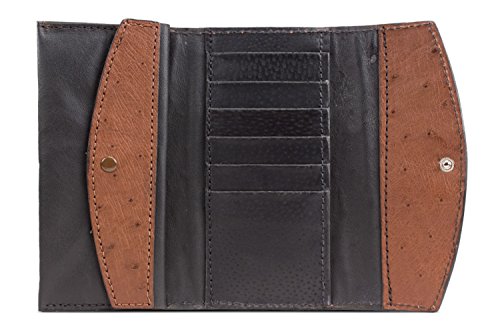 Genuine Ostrich Leather Clutch Wallet Handmade2