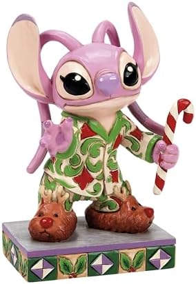 Figurine Enesco Jim Shore – Stitch En Pyjama De Noël – Hauteur 12 Cm