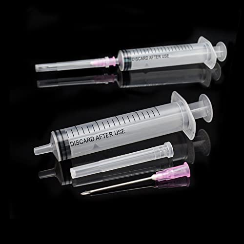 Disposable Sterile Lab Supplies 10ml Syringes with 18Ga 1.5inch Needle, Individually Packed 10Pack