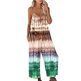 Cheifay Leggings for Women Women Casual Sleeveless Jumpsuit Fashion Cozy Strap Adjustable Jumpsuits Comfort Color Rompers with Pockets Jumpsuits for Women
