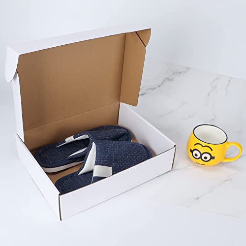 Image of RLAVBL 12x9x3 Inches Shipping Boxes Set of 20, White Corrugated Cardboard Box, Mailer Boxes for Packing Small Business