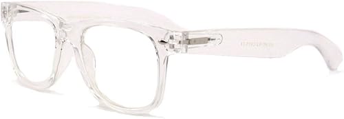 Anteojos de lectura blancostransparentes, cómodos, elegantes, para lectura, aumento Rx