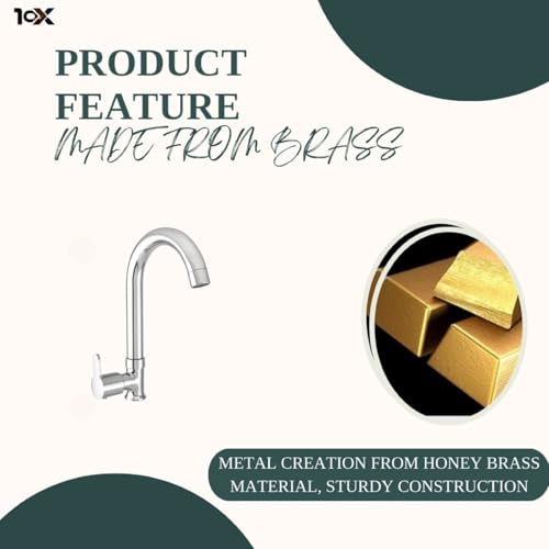 Image of 10x Swan Neck ST-9889 for Kitchen /Bathroom Table Mounted (Silver)