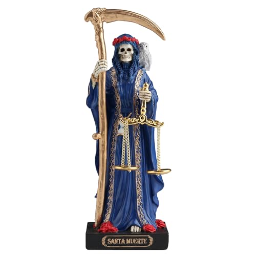 Set de 7 Figuras Santa Muerte Polystone Pintadas miniatura 6