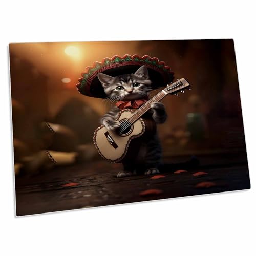 Alfombrilla de escritorio gato mariachi 58x40 cm miniatura 1