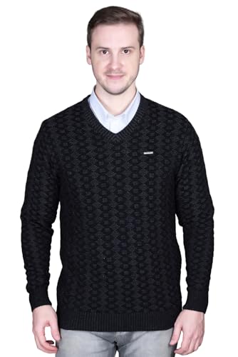 Image of GODFREY V Neck Full Sleeve Sweater for Man Winter Pullover