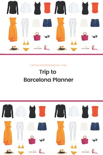 Trip to Barcelona Planner: Capsule Wardrobe Notebook Planner