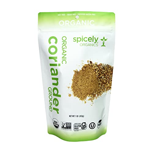 Spicely Organic Coriander Ground 1 Lb Bag Certified Gluten Free #TOP8