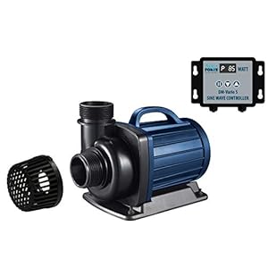 AquaForte Filter-/vijverpomp DM-22.000 Vario S, 70-200 W, opvoerhoogte 7,5 m, regelbaar met externe controller. Ideaal als vijverpomp of als beeklooppomp