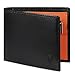 Price comparison product image TEEHON Wallets for Men UK with RFID Blocking Slim Wallet with Coin Pocke, 11 Card Slots, 2 Note Pockets, ID Window & Gift Box - Black & Orange