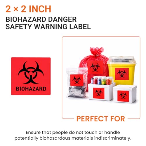 Étiquette danger biologique pour identifier les déchets à risque et protéger votre personnel