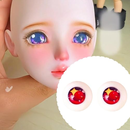Yeux de poupée 18mm accessoire globe oculaire lifelike acrylique pour 1/3 - 3