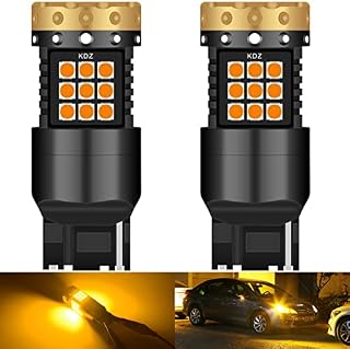 NATGIC 7440 W21W T20 LED Turn Signal Light Bulbs Amber Yellow Orange 3700LM 3030 36 SMD Canbus Error Free Anti - Hyper Flash for Car Front or Rear LED Turn Signal Light (2-Pack)
