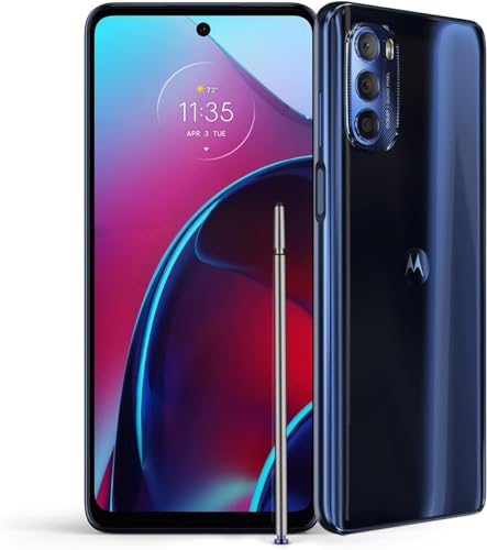 Motorola Moto G Stylus 4G (2022) XT2211 64GB 4GB RAM 6.8' FHD+ Display Blue Unlocked (Renewed)