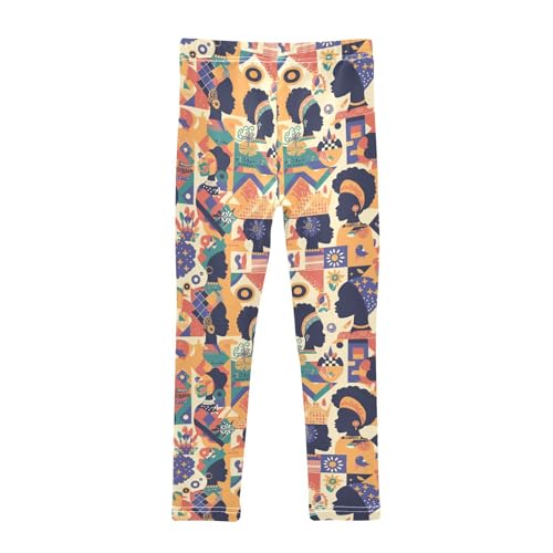 KLL Beautiful African Woman Toddler Girls' Leggings Stretch High Waisted Lounge Pants Sports2