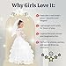 Dress Up America Bride Costume – Dreamy Bridal Dress With Wedding Veil For Girls