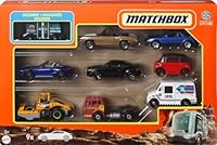 Mattel Matchbox 9-Packs 1:64 Scale Vehicles, 9 Toy Car Collection of Real-World Replicas for Kids 3 Years & Older (Styles May Vary)