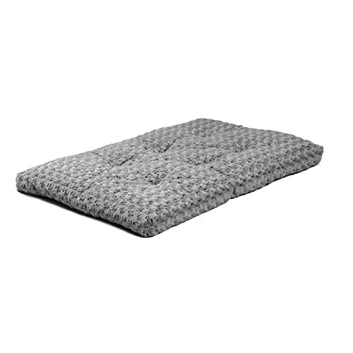 Midwest Homes For Pets Deluxe Dog Beds | Super Plush Dog & Cat Beds Ideal For Dog Crates | Machine Wash & Dryer Friendly, 1-Year Warranty,Gray, 48-Inch #TOP1