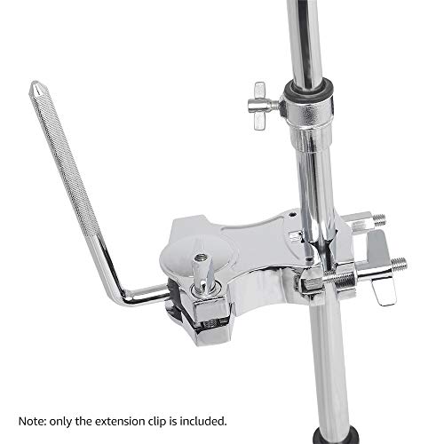 LiebeWH Clip de Extensión Ajustable para Montaje de Tom Drum para Accesorios de Percusión con Palanca Giratoria 360 Grados y Llaves Fuertes miniatura 6
