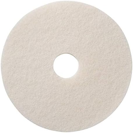 White Polishing Floor Pad - Case of 5 pads-17"