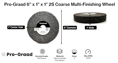 Image of Multi-Finishing Wheel 6 inch x 1 inch x 1 inch, 2S Coarse, 13170