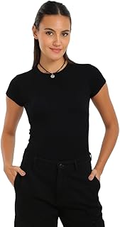 كارينا بلوزة عصرية مضلعة بقصة ضيقة للنساء