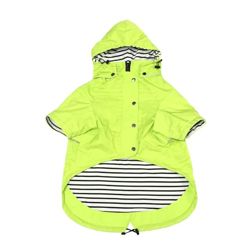 Imperméable pour chien XL vert imperméable pluie avec boutons réfléchissants