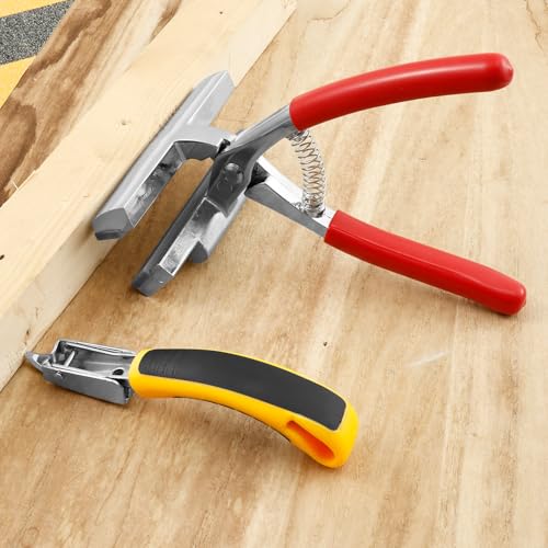 GWCYMYD Leinwand Zange Klammerentferner Set 12cm Breite Edelstahl Leinwand Spannzange mit Gepolstertem Federgriff Canvas Pliers für Einrahmungen Leinwandprojekte