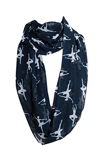 Etwoa Ballerina Print Infinity Scarf Circle Scarf3