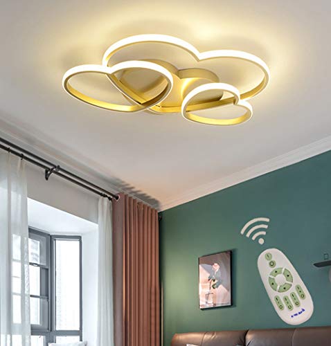 Plafonnier dimmable avec télécommande en cœur pour adapter la lumière de la chambre enfant