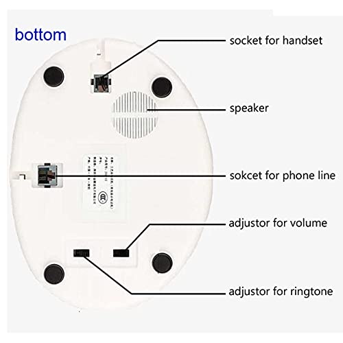 Téléphone fixe rétro blanc antique HJMMWT le cadeau idéal pour maison et bureau