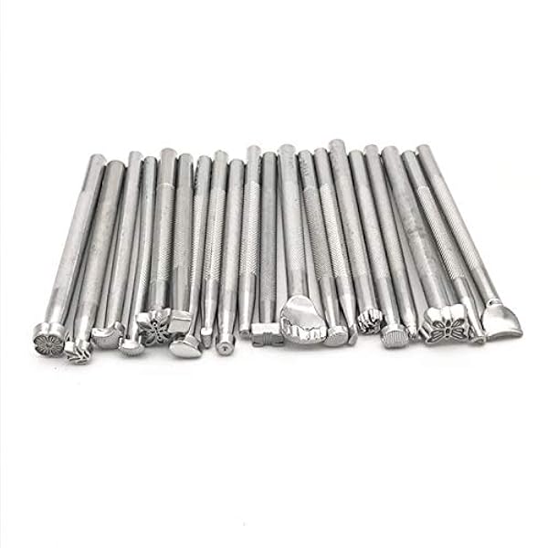 CHSEEO Artesanía del Cuero, 50 Piezas Juegos y Kits de Costura Kits de Repujado de Cuero Herramientas de Coser Perforadora de Cuero para Manualidades DIY Cuero Artesanía #1