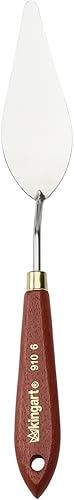 Miniatura 9 de KINGART 910-2 Cuchillo de paleta de diamantes y herramienta de pintura para raspar, mezclar y pintar con pinturas al óleo y acrílicas