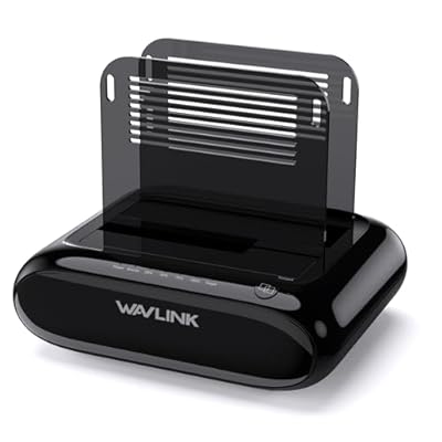 WAVLINK Doble bahía Estación de Acoplamiento para Disco Duro Externo Soporta 2x20TB, USB 3.0 a SATA I/II/III para 2.5 o 3.5in HDD, SSD con función de clonado Offline, soporta UASP SATA 5Gbps | Ya disponible en tu tienda friki favorita! En mundofriki.es!
