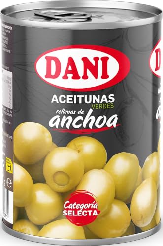 Dani - Aceitunas (Extra Grandes) rellenas de Anchoa 350 gr.