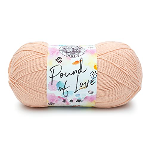 Image of Lion Brand Yarn Pound of Love, Large Value Yarn for Knitting, Crochet, and Crafts, Pink Salt, 1 Pack