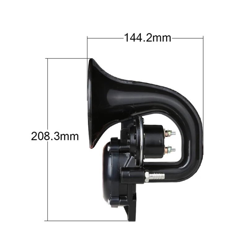 Bocina Coche Bocina for camión de coche, 48W, 24V, 300Db, accesorios modificación ruidosos