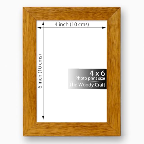 Image of Photo Frame 4 x 6 inch In Vibrant Shade | Photo Frames For Table With Bold Colors | Wooden Photo Frame Built To Stand Out | Orange Frames For Wall Decor Twist | Office Photo Frames For Wall Decoration