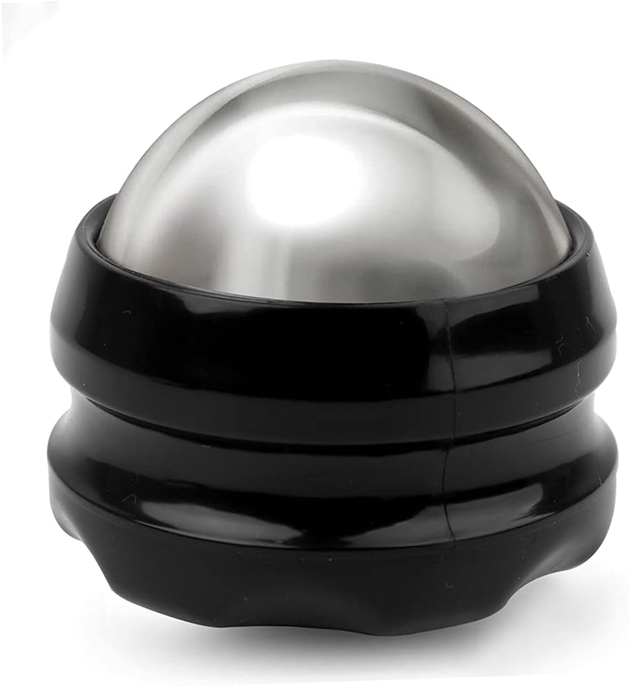 Hilph® Manual Cold Massage Roller Ball - 6 Hours Cold Relief Myofascial Release Great for Muscles Recovery, Deep Tissue Massage, Back/Neck Pain, Relax Full Body Tools-Black