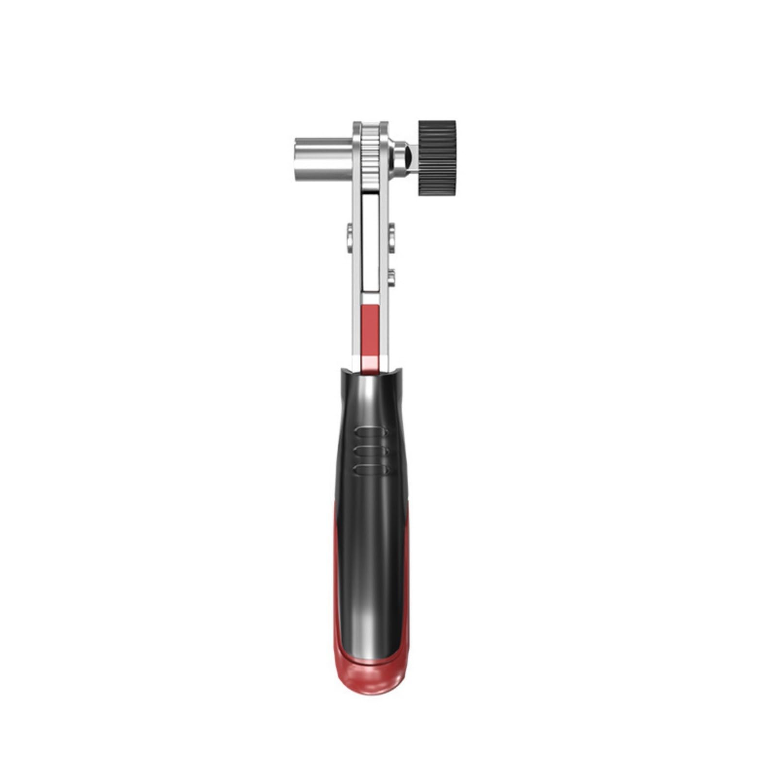 Tsophreniq Single Wrench Compact Ergonomic Ratcheting Socket Spanner Tool With Bidirectional Mechanism Ergonomic Handle For Home Garage Workshop Bidirectional Ratcheting Socket Wrench