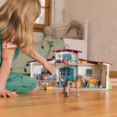 Image of Schleich Horse Club - 115Pc Lakeside Riding Center - Kids Ages 5+ | 42567 | Horse Figurine, Equestrian Toy for Girls 5+, Realistic Horse Toy, Screen-Free Imaginative Pretend Play, Party Gifts