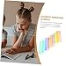 VILLFUL 8Pcs Colored Clear Bookmark Strips for Students Reading Guide Overlays for Enhanced Focus and Efficiency for All Book Types User Friendly Dyslexia Tools