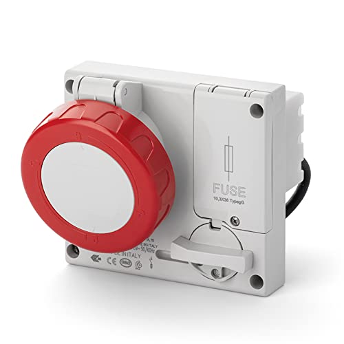 Scame Omnia – Base/S IP67 3 poli + T 32 A 380 – 415 V con porta-fusibile