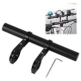 Fahrrad Lenker Erweiterung, 20CM Lenkererweiterung Fahrrad mit Schraubendreher, aus Aluminium, Lenker Extender für 25–34 mm, zusätzliche Halterung für GPS, Handyhalter, Fahrradlicht, Kamera