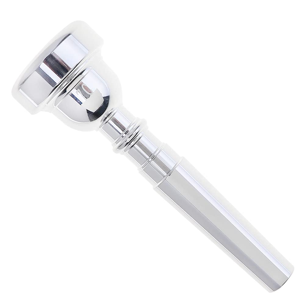 Boquilla para trompeta OriGlam 7C – Boquilla de instrumentos 7C, boquilla de trompeta Bb bañada en plata para principiantes y profesionales