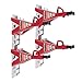 Speedway Motors Jack Stand Storage Rack Wall Mount - Set of 2, Aluminum .125-Inch Vertical Holder for 2 to 12 Ton Steel & Aluminum Stands, Laser Cut, Strong & Lightweight, Easy Installation